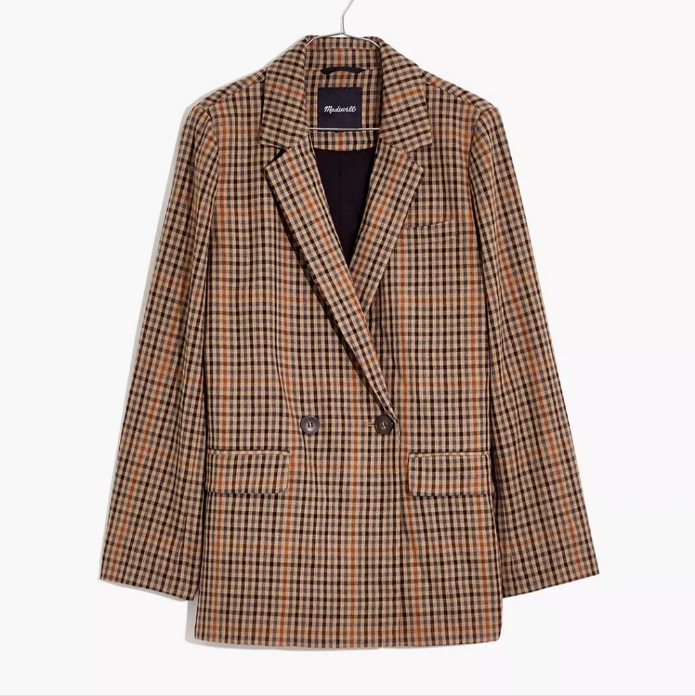 Madewell Dorset Blazer in Coster Plaid
